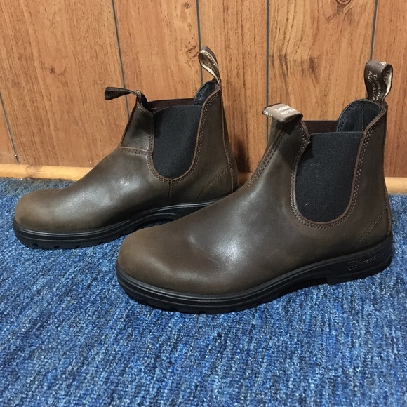 Lightly Used Blundstone Pull-on Boots Antique Brown With Box - Picture 2 of 5